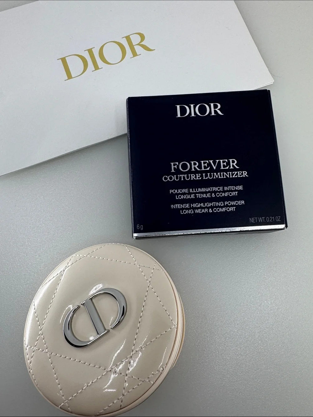 Dior Forever Couture Luminizer 02 Pink Glow - Quilted Compact